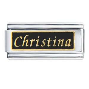  Christina Name Italian Charms Bracelet Link Pugster 