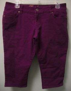 DELIAS Purple Long Jean Shorts Juniors 3 / 4 NEW  