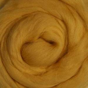 Gold 4oz. Merino Top Roving  