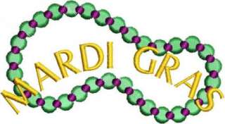 Mardi Gras Party Festival Machine Embroidery Designs CD  