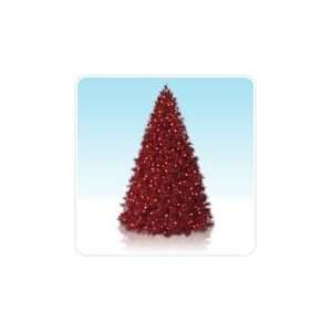  6 Candy Apple Red Artificial Christmas Tree Prelit with 