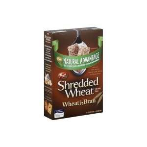 Shredded Wheat Natural Advantage Cereal, Wheat n Bran, Spoon Size, 18 