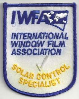 International Window Film Association Solar Control Spe  