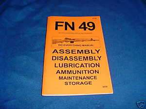 FN 49 ASSEMBLY DISASSEMBLY DO EVERYTHING MANUAL 5036  