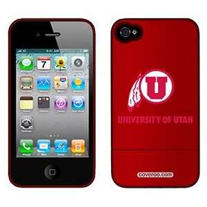  University of Utah U Small on AT&T iPhone 4 Case by 