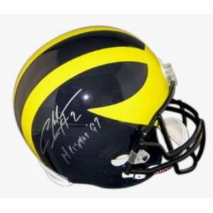  Charles Woodson Signed Helmet   Michigan Full Size COA 