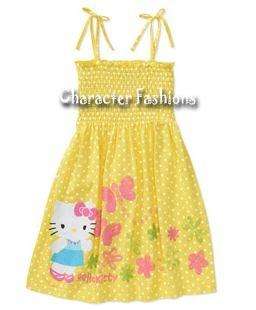 HELLO KITTY SUN DRESS Size 4 5 6 6X 7 8 10 12 14 16 Outfit Shirt Skirt 