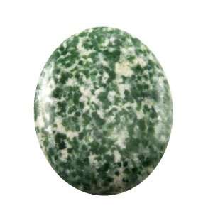  40X30mm Green Spot Agate Oval Cabochon   Pack of 1 Arts 