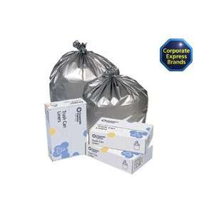  Silver Linear Low Density Waste Can Liners, 39x47, 1 