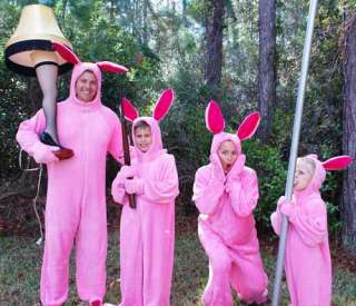 Christmas Story Pink Bunny Suit Costume  