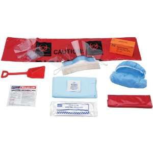   127011 Bloodborne pathogens response kit in sealed bag with CPR mask