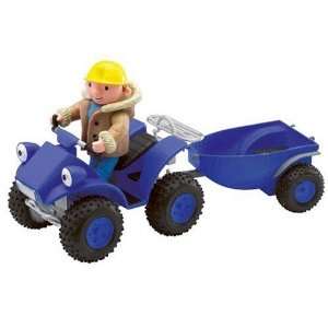  BOB THE BUILDER FRICTION POWERED SCRAMBLER AND TRAILER 