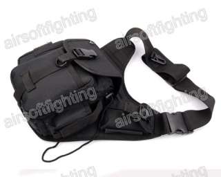 Airsoft 600D Tactical Utility Shoulder Backpack Bag Pouch Black  