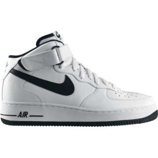  Childrens Nike Air Force One Mid (White Black)(Size12M) Shoes