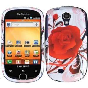 Red Rosy Rose Protector Hard Case for Samsung Gravity Smart T589 T 