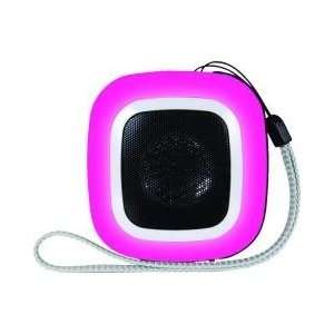  i.Sound Pink Portable Square Mini Speaker 