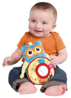 Taggies Plush Owl Clock Stroller Toy ~BRAND NEW~ 020373009189  