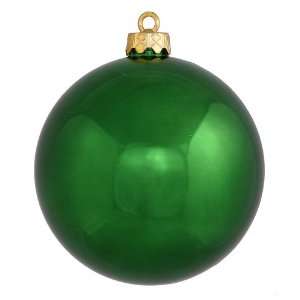  8 Emerald Shiny Ball ORNAMENT UV Shatterproof
