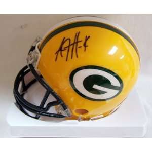   Hawk Signed Mini Helmet   AJ Green Bay Packers
