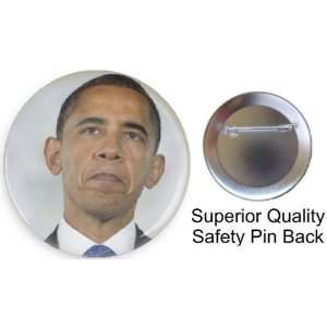 Barack Obama Beautiful Pin   Deep Thought 1.5 Pin back Button Made in 