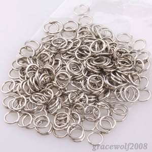 10mm pick Wholesale Silver Plated jump rings findings beads 