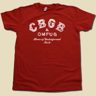 CBGB classic PUNK ROCK shirt OMFUG concert t shirt  