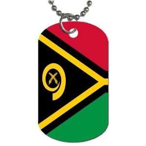  Vanuatu Flag Dog Tag 