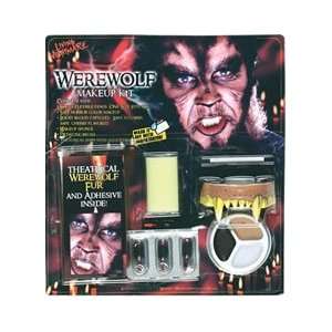  Werewolf Wolfman Makeup Kit Costume Mask Fangs Teeth Toys 
