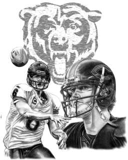 JAY CUTLER LITHOGRAPH POSTER PRINT IN BEARS JERSEY #D  