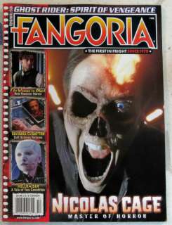 FANGORIA Ghost Rider NICOLAS CAGE Master Of Horror # 310 HELLRAISER 
