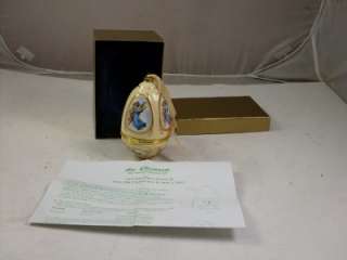 Mr Christmas Music Box Egg Ornament Gift Angels Cherubs  