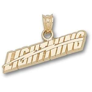 Tampa Bay Lightning NHL Lightning Pendant (Gold Plated)  