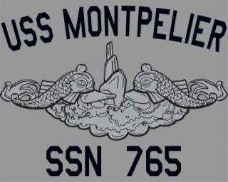 US Navy USS Montpelier SSN 765 Submarine T Shirt  