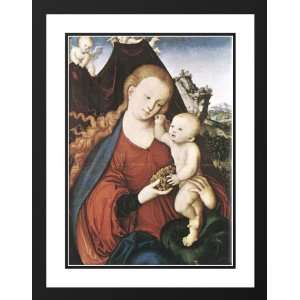Cranach the Elder, Lucas 19x24 Framed and Double Matted Madonna and 