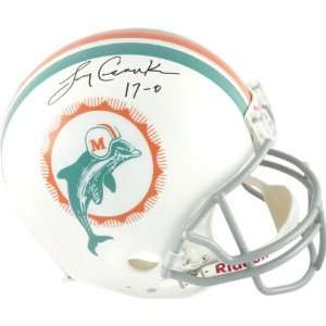  Larry Csonka Autographed Pro Line Helmet  Details Miami 