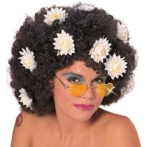  Curly Wig with Daises Black Toys & Games