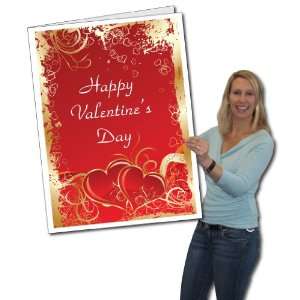 2x3 Giant Valentines Day Card W/Envelope Health 