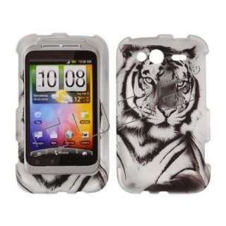WHITE TIGER Snap On Case for T Mobile HTC WILDFIRE S Protector Shell 