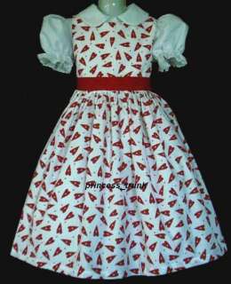 Daisy Kingdom Valentines Hearts w/Stars Dress Custom Sz 12M 10Yrs 