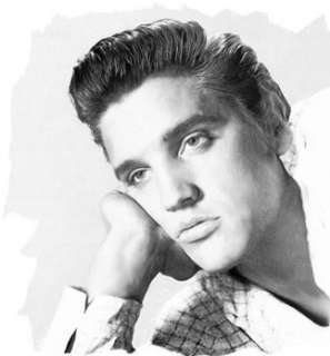 Black & White Elvis Presley Cross Stitch Pattern Chart  