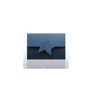  Certificate Folder   Half Size w/ Star Flap   Blue Office 