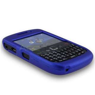 For Blackberry Curve 8520 8530 4pc Rubber Hard Case+LCD  