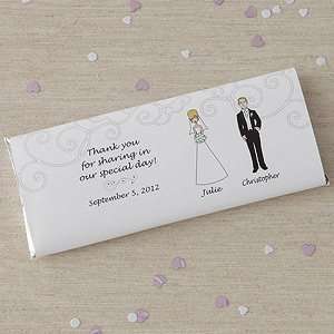  Character Wedding Favors Candy Bar Wrappers