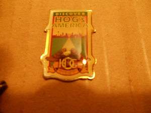   HOG DISCOVER HOGsAMERICA PIN 100th 95th 90th 85th 80th 75th  