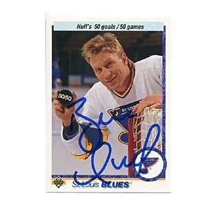  Bobby Hull Autographed/Signed 1991 Upper Deck Card 