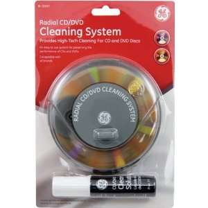  3 each GE Radial Cd/Dvd Cleaning System (72597)