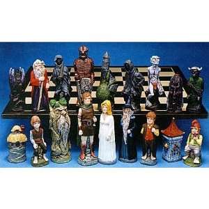   of the Rings Hand Painted Crushed Stone Chess Pieces Toys & Games