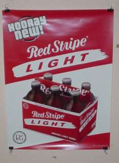 RED STRIPE BEER POSTER JAMAICAN LAGER BEER POSTER  