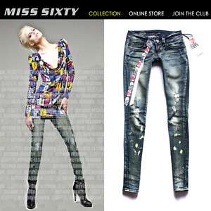 Stunning Crystal Button MISS SIXTY Ladys Cool Jeans  