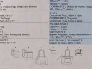 Totes Sewing Pattern Bags Wrist Wallet Handbags Butterick 5475 Uncut 